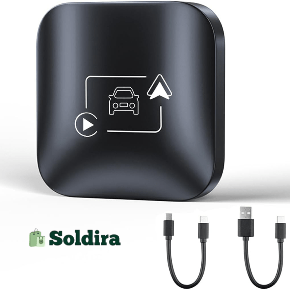 Adaptateur Sans Fil 2-en-1 CarPlay & Android Auto – Transformez votre connexion filaire en expérience sans fil