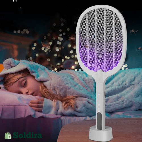 Raquette Électrique Anti-Moustiques – Éliminez les Insectes en Un Geste
