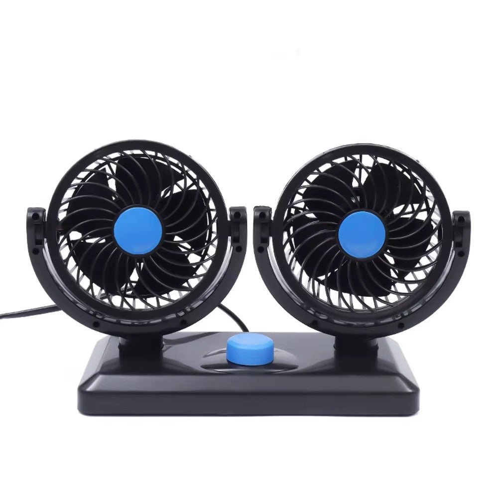 Double ventilateur pour voiture – Refroidissement puissant et orientable